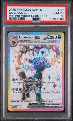 2025 Pokemon SVP EN Umbreon EX Premium Figure Collection #176 GEM MINT PSA 10 - Image 1