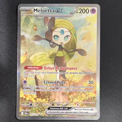 Pokemon Meloetta EX Sv: Black Bolt 167/086 Special Illustration Rare Holo - Image 1