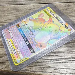 Pokemon Raichu & Alolan Raichu GX Secret Rare TAG TEAM GX 241/236 Holo - Image 2