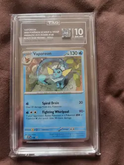 TAG 10 Vaporeon SVP 168 Black Star Promo Prismatic Evolutions Pokemon TCG - Image 1