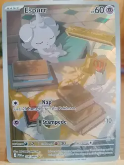 Espurr 095/088 Illustration Rare Holo NM ME: Perfect Order Pokemon TCG - Image 1