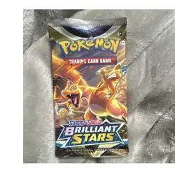 Pokemon Sword & Shield Brilliant Stars Booster Pack 10 Cards English Charizard - Image 1