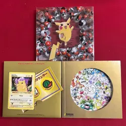 Pokemon Song Best Collection CD w/ Sealed English Pikachu Promo Card JP CD - Image 1