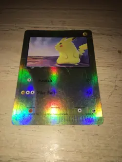 Reverse Holographic Pikachu Pokemon Card - Image 3