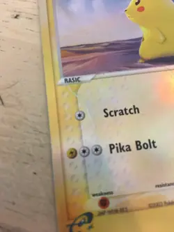 Reverse Holographic Pikachu Pokemon Card - Image 4