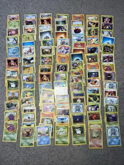 Vintage WOTC Pokemon Non Holo Lot Rare Base Fossil Jungle 100+ Card Lot - Image 1