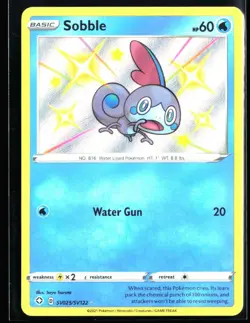 2021 Shining Fates Sobble Shiny #134 Holo Rare Pokemon Card - Image 1