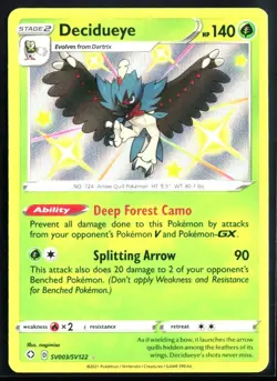 2021 Sword & Shield - Shining Fates Decidueye #SV003 Shiny Pokemon Card - Image 1