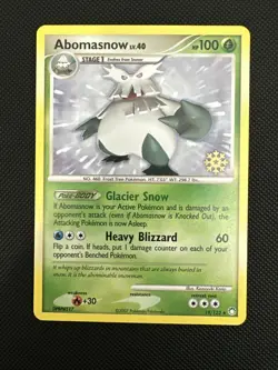 Abomasnow 19/123 Stamped Holiday Advent Calendar Snowflake Pokemon Card LP - Image 1