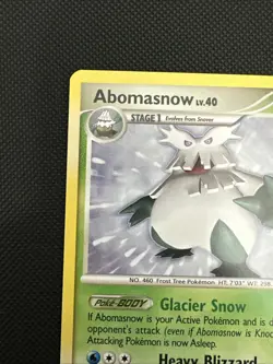 Abomasnow 19/123 Stamped Holiday Advent Calendar Snowflake Pokemon Card LP - Image 2