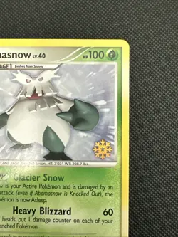 Abomasnow 19/123 Stamped Holiday Advent Calendar Snowflake Pokemon Card LP - Image 3