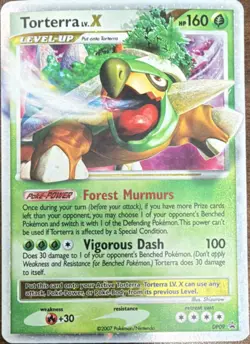 Pokemon Torterra LV.X Promo Holo Card Diamond & Pearl DP09 2007 - Image 1
