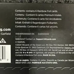 MTG: Secret Lair X Marvel Black Panther Rainbow Foil Ed, Sealed Sleeve has Wear - Image 5