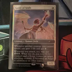Magic The Gathering Guide of Souls Promo Foil Creature Store Championship Card - Image 1