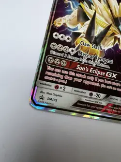 Pokemon Dusk Mane Necrozma GX SM102 Promo Holo Basic Card SM English - Image 2