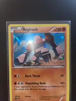 Pokemon 2015 XY Ancient Origins Cracked Ice Regirock Card - Image 2