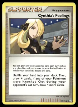 Pokemon Card - Legends Awakened 131/146 - CYNTHIA'S FEELINGS (uncommon) - LP - Image 1
