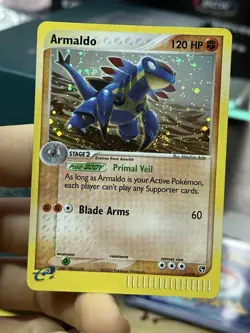 Armaldo 1/100 EX Sandstorm 2003 Rare SWIRL Holo e-Series Pokemon Card TCG - Image 3