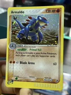 Armaldo 1/100 EX Sandstorm 2003 Rare SWIRL Holo e-Series Pokemon Card TCG - Image 4