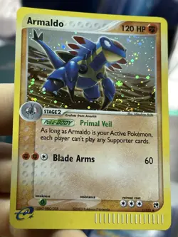 Armaldo 1/100 EX Sandstorm 2003 Rare SWIRL Holo e-Series Pokemon Card TCG - Image 5