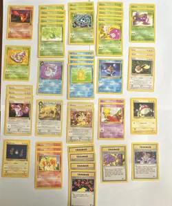 Pokemon Team Rocket 40 card lot vintage WOTC Charmander, Dark Vaporeon, Meowth - Image 1