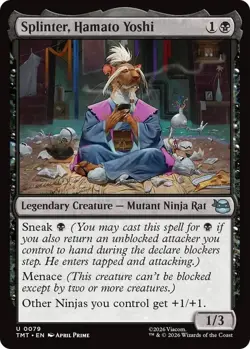 MtG Splinter, Hamato Yoshi U 0079 Teenage Mutant Ninja Turtles Regular Uncommon - Image 1