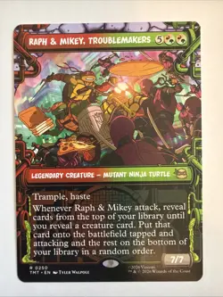 MTG Raph & Mikey, Troublemakers - Showcase - Teenage Mutant Ninja Turtles #0250 - Image 1