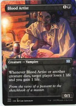 Blood Artist (Borderless) 352 Uncommon Double Masters 2022 Near Mint - Image 2