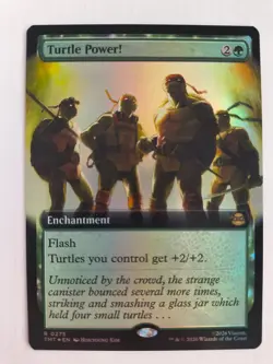 MTG Turtle Power!, Foil Extended Art, NM/Unplayed, TMNT - Image 1