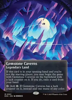 [MTG] Gemstone Caverns (Borderless) (0061) (EOS) NM - Image 1
