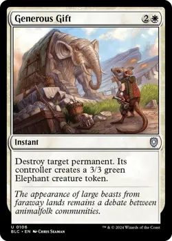 Generous Gift 106 Uncommon Commander: Bloomburrow Near Mint - Image 1