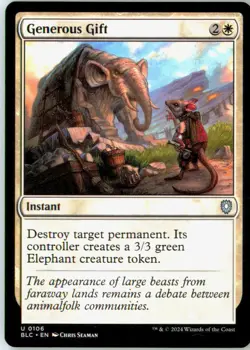 Generous Gift 106 Uncommon Commander: Bloomburrow Near Mint - Image 2