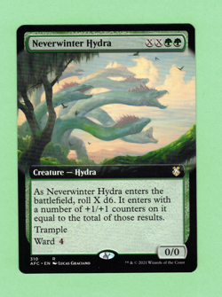 MTG - NEVERWINTER HYDRA 310 R AFC 2021 EXTENDED ART - Image 1