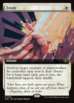 Erode - Foil Extended Art SOS NM MTG - Image 1