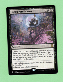 MTG - SWARMYARD MASSACRE R 0020 BLC 2024 - Image 1