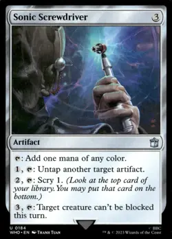 Sonic Screwdriver (0184) 184 Universes Beyond: Doctor Who Magic: The Gathering - Image 1