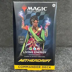MTG: Aetherdrift Commander Deck - Living Energy, Sealed Box is Worn - Image 1