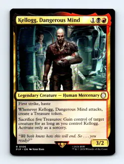#106 2024 Fallout PIP Kellogg, Dangerous Mind Commander RARE - Image 1