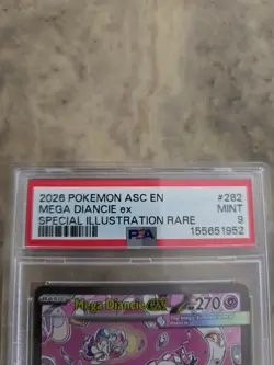 2026 Pokemon TCG Mega Diancie ex 282/217 SIR Holo English PSA 9 - Image 5