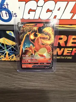 Pokemon SWSH: Crown Zenith Charizard v Holo Card 18/159 - Image 1