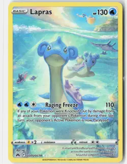 LAPRAS GG05/GG70 HOLO CROWN ZENITH GALARIAN GALLERY POKEMON NM - Image 1