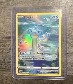 Pokemon Lapras GG05/GG70 Crown Zenith Galarian Gallery Ultra Rare Holo 130 HP - Image 1