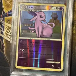 2010 POKEMON HEARTGOLD & SOULSILVER UNDAUNTED #2 ESPEON-REVERSE FOIL PSA 6 - Image 2