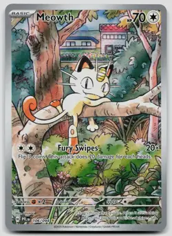 Meowth 106/094 Phantasmal Flames Pokemon NM - Image 1