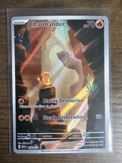 Pokemon TCG - Charmander 168/165 SV: Scarlet & Violet 151 Illustration Rare Holo - Image 1