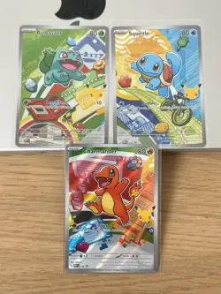 Pokemon First Partner Illustration Collection Series 1 Kanto Gen 1 Starters - Image 1