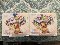 Pokemon Prismatic Evolutions ETB Elite Trainer Boxes NEW Factory Sealed Lot of 2 - Image 1