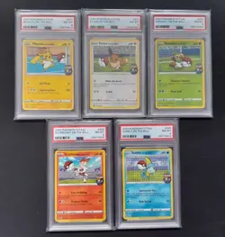 Pokemon 2020 Futsal On The Ball Full Set - PSA 8 Graded - Pikachu Eevee - Image 1
