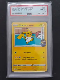 Pokemon 2020 Futsal On The Ball Full Set - PSA 8 Graded - Pikachu Eevee - Image 2