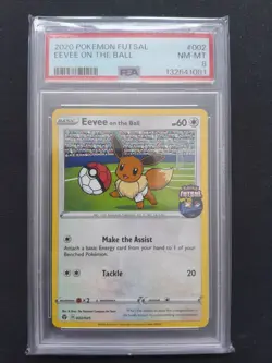 Pokemon 2020 Futsal On The Ball Full Set - PSA 8 Graded - Pikachu Eevee - Image 3